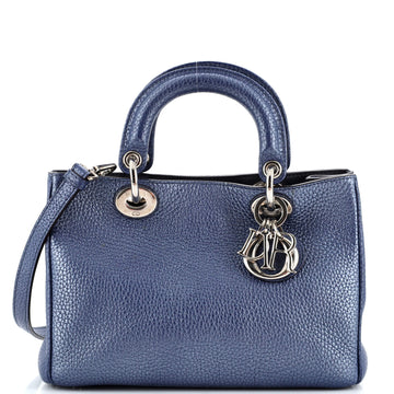 Christian Dior Diorissimo Tote Pebbled Leather Mini