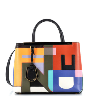 Fendi 2Jours Bag Printed Leather Petite