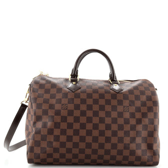Louis Vuitton Speedy Bandouliere Bag Damier 35