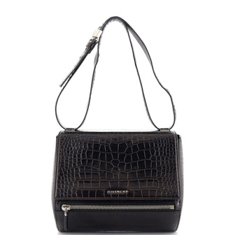 Givenchy Pandora Box Bag Crocodile Embossed Leather Medium