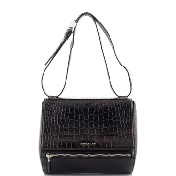 Givenchy Pandora Box Bag Crocodile Embossed Leather Medium