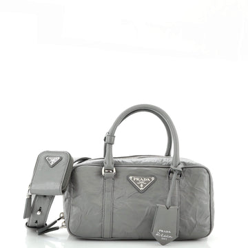 Prada Re-Edition Top Handle Bauletto Bag Nappa Antique Medium