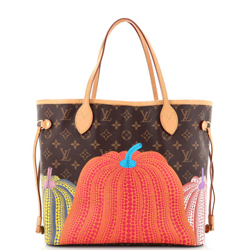 Louis Vuitton Neverfull NM Tote Yayoi Kusama Pumpkins Monogram Canvas MM