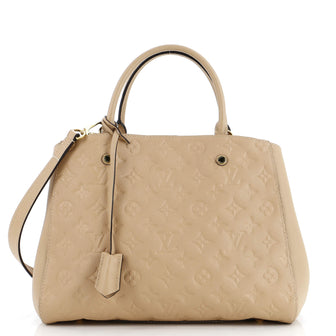 Louis Vuitton Montaigne Handbag Monogram Empreinte Leather MM