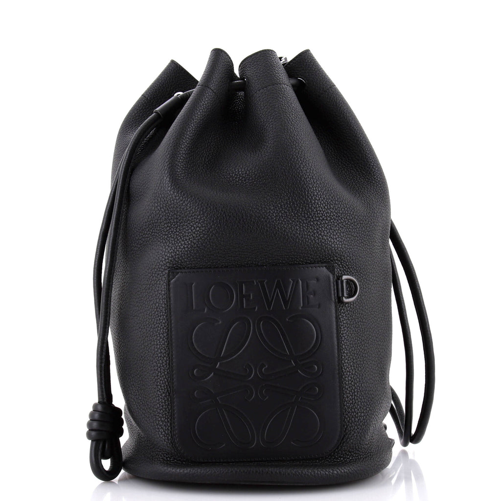 Loewe Sailor Bucket Backpack Leather Black 2824303 display picture 2