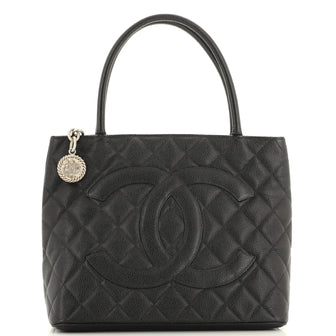 Chanel Medallion Tote Quilted Caviar