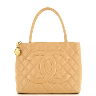 Chanel Medallion Tote Quilted Caviar