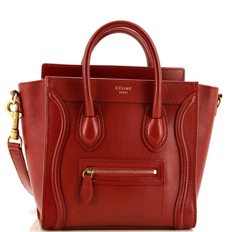 Celine Luggage Bag Smooth Leather Nano