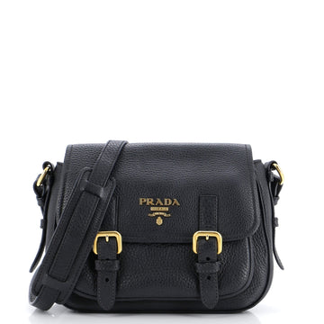 Prada Buckle Messenger Bag Vitello Daino Mini