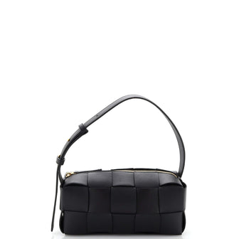 Bottega Veneta Brick Cassette Shoulder Bag Maxi Intrecciato Leather