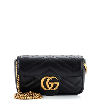 Gucci GG Marmont Flap Bag Matelasse Leather Super Mini
