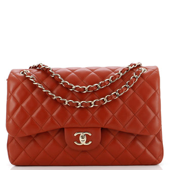 Chanel Classic Double Flap Bag Quilted Lambskin Jumbo