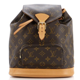 Louis Vuitton Vintage Montsouris Backpack Monogram Canvas MM
