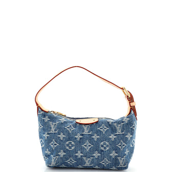 Louis Vuitton Hills Pochette LV Remix Monogram Denim