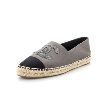 Chanel Women's CC Cap Toe Espadrilles Canvas
