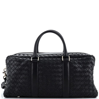 Bottega Veneta Gym Duffle Bag Intrecciato Leather Medium