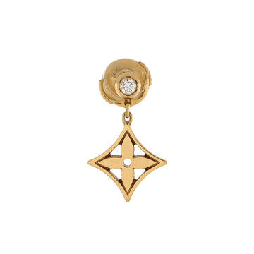 Louis Vuitton Idylle Blossom Single Ear Stud Earring Earrings 18K Yellow Gold with Diamond