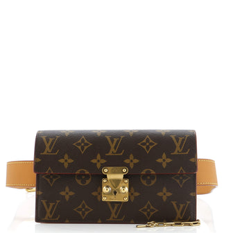 Louis Vuitton S Lock Belt Pouch Monogram Canvas