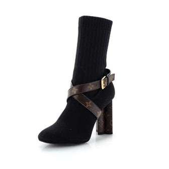 Louis Vuitton Women's Silhouette Ankle Boots Stretch Fabric