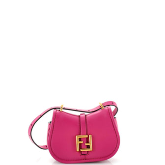 Fendi C'mon Shoulder Bag Leather Nano