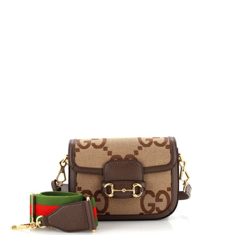 Gucci Horsebit 1955 Shoulder Bag GG Coated Canvas Mini