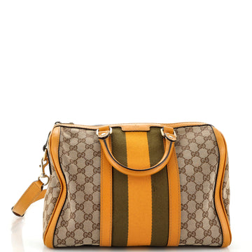 Gucci Vintage Web Boston Bag GG Canvas Medium