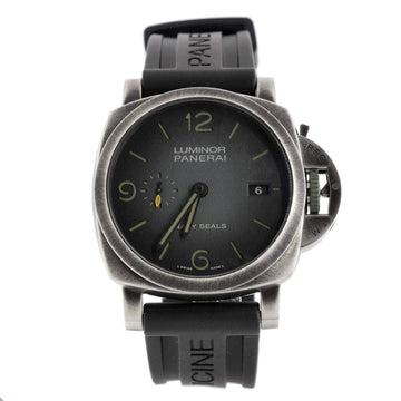 Panerai Luminor Marina Navy SEALs 3 Days Automatic Watch Brunito eSteel and Rubber 44