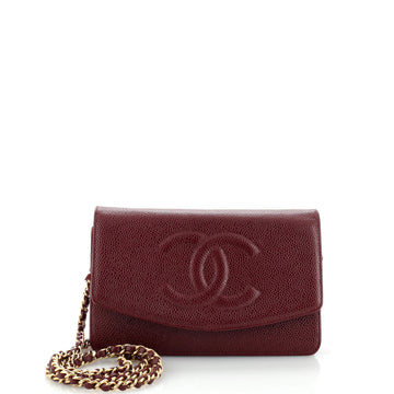 Chanel Timeless Wallet on Chain Caviar