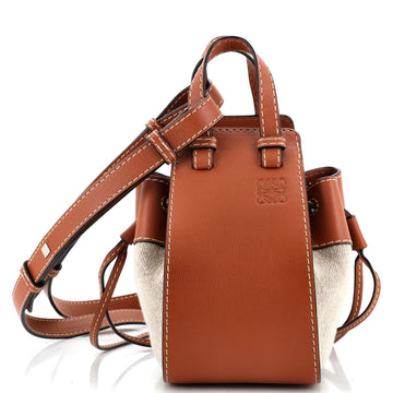 Loewe Hammock Bag Leather and Canvas Mini