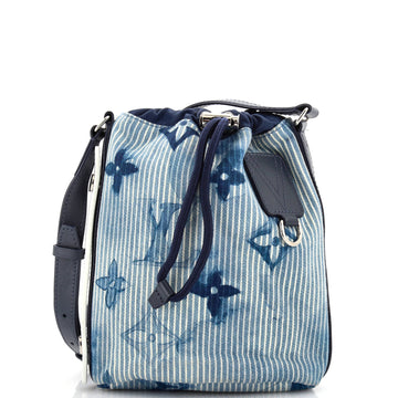 Louis Vuitton Sac Marin Bag Limited Edition Monogram Watercolor Stripes Denim BB