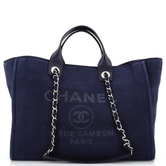 Chanel Deauville NM Tote Mixed Fibers Medium