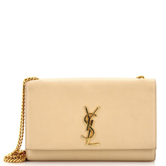 Saint Laurent Classic Monogram Crossbody Bag Grainy Leather Medium