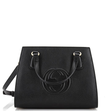 Gucci Soho Convertible Top Handle Satchel Leather Small