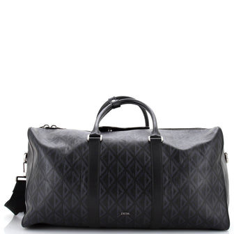 Christian Dior Lingot Duffle Bag CD Diamond Coated Canvas 50