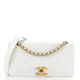 Chanel CC Full Flap Bag Quilted Lambskin Small