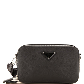 Prada Brique Camera Crossbody Bag Saffiano Leather Mini