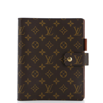Louis Vuitton Ring Agenda Cover Monogram Canvas GM