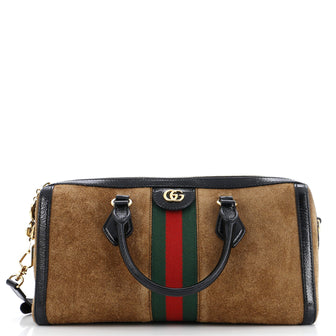 Gucci Ophidia Boston Bag Suede Medium