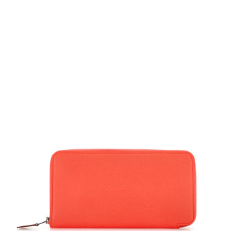 Hermes Azap Zip Around Wallet Silk'in Epsom Long