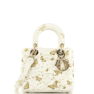 Christian Dior Butterfly Zodiac Lady Dior Bag Embroidered Beaded Leather Small