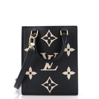 Louis Vuitton Petit Sac Plat Bag Bicolor Monogram Empreinte Giant