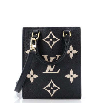 Louis Vuitton Petit Sac Plat Bag Bicolor Monogram Empreinte Giant
