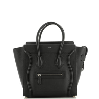 Celine Luggage Bag Grainy Leather Micro
