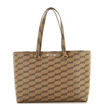 Balenciaga Signature East-West Shopper Tote BB Monogram Coated Canvas Medium