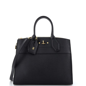Louis Vuitton City Steamer Handbag Leather MM