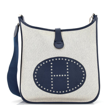 Hermes Evelyne Bag Gen III Toile and Leather GM