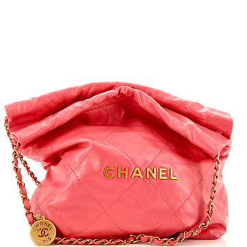 Chanel 22 Chain Hobo Quilted Calfskin Medium