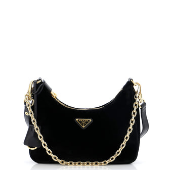 Prada Re-Edition 1995 Hobo Velvet Mini