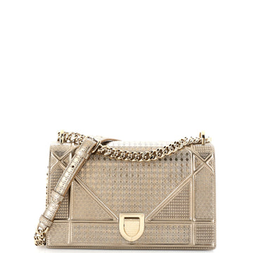 Christian Dior Diorama Flap Bag Cannage Embossed Calfskin Medium