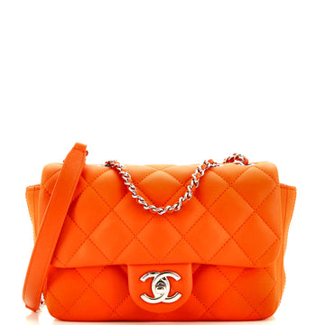 Chanel Coco Rain Flap Bag Quilted Rubberized Lambskin Mini